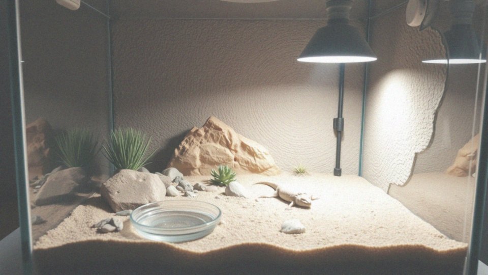 Jakie warunki środowiskowe powinno zapewniać terrarium dla jaszczurki?