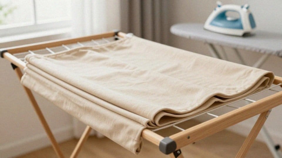 Jak suszyć i prasować roletę rzymską?