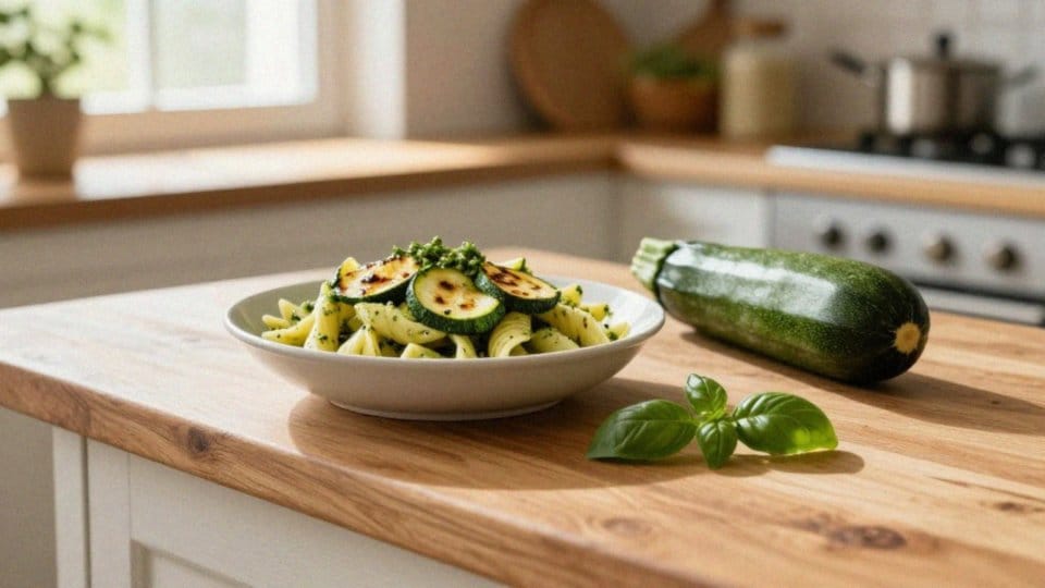 Czy cukinia pasuje do makaronu i pesto?