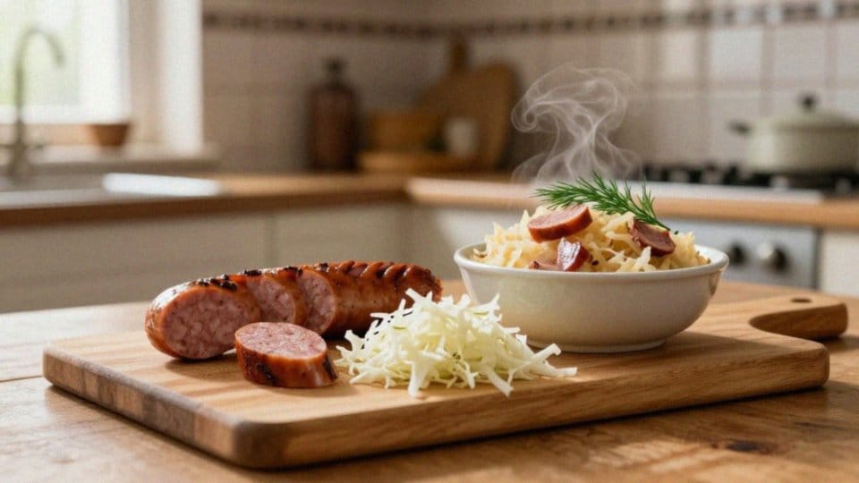 Jakie są wartości odżywcze i makroskładniki kapusty z kiełbasą?