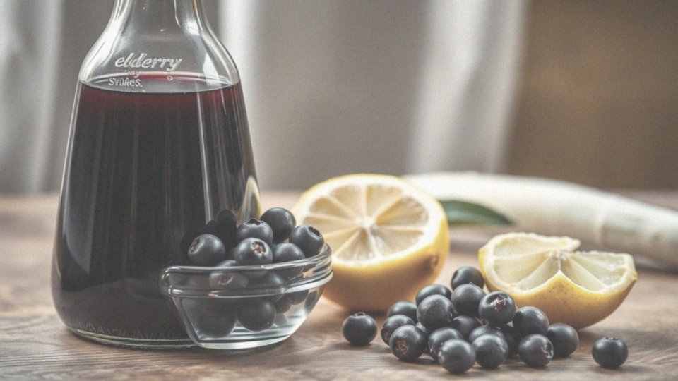 Jakie składniki zawiera syrop z czarnego bzu?
