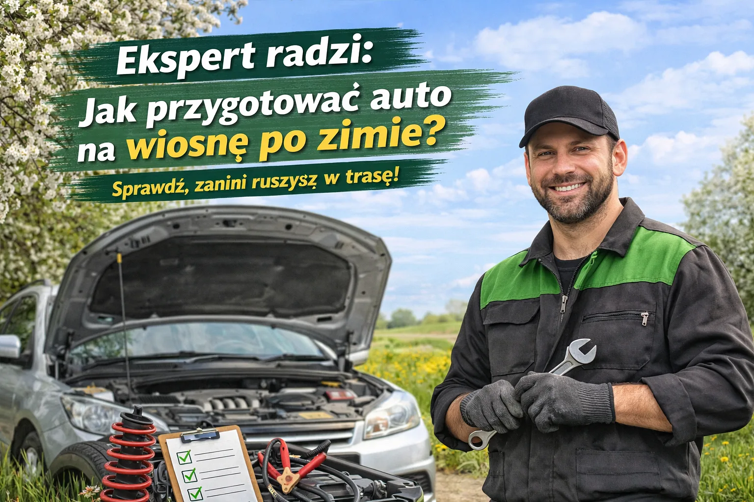 Ekspert z Green Garage radzi: Jak przygotować auto na wiosnę po zimie? Sprawdź, zanim ruszysz w trasę