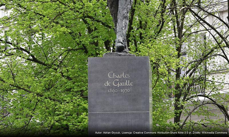 Pomnik Charles’a de Gaulle’a w Warszawie